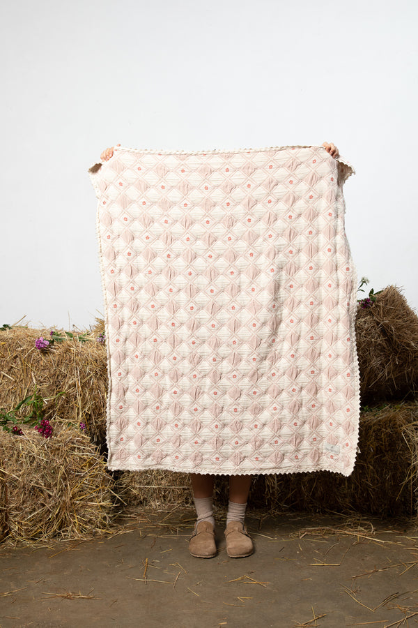 Blossom Blanket Dusty Rose