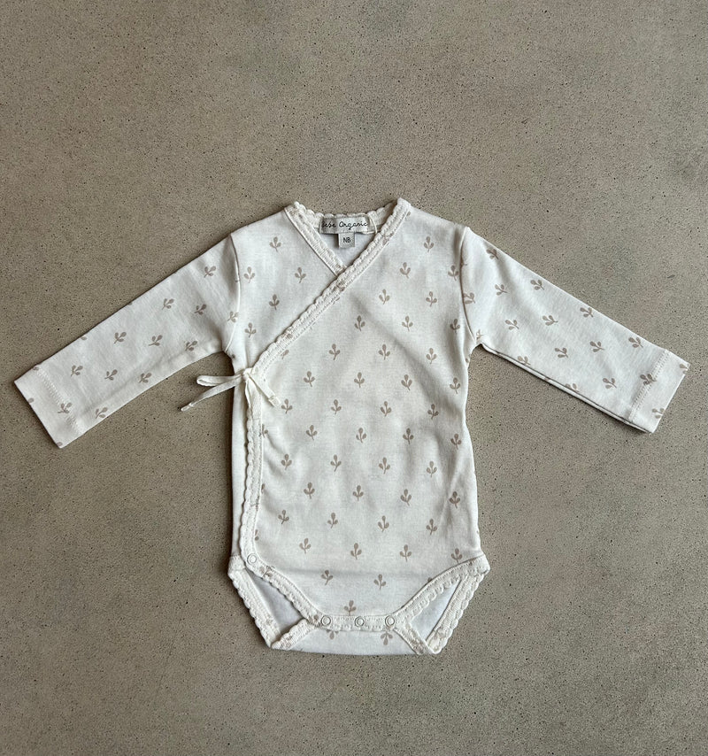 Lou Wrap Onesie Moonstone New Born/ Sample