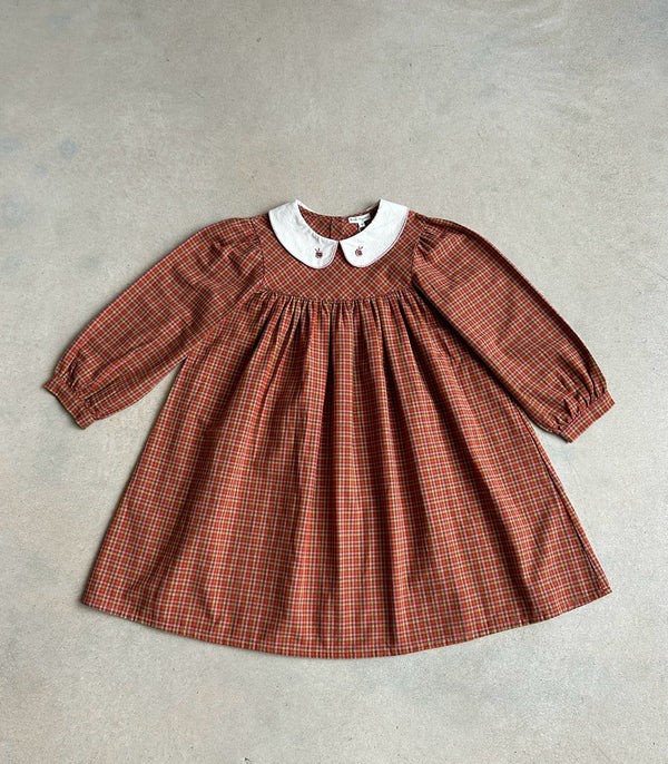 Eloise Dress Multicheck 8 Years/ Sample