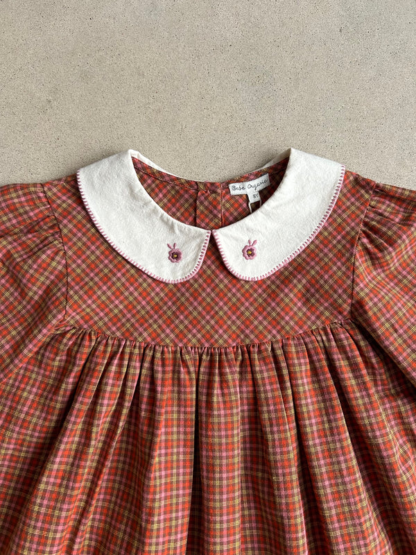 Eloise Dress Multicheck 8 Years/ Sample