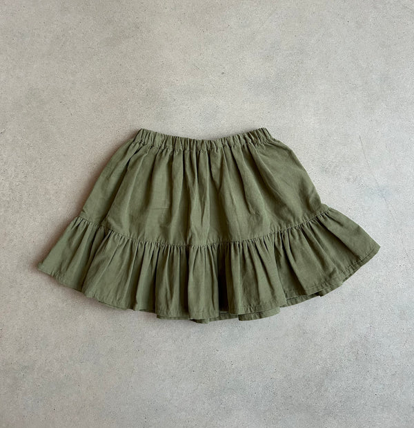 Matilda Skirt Olive 8 Years/ Sample