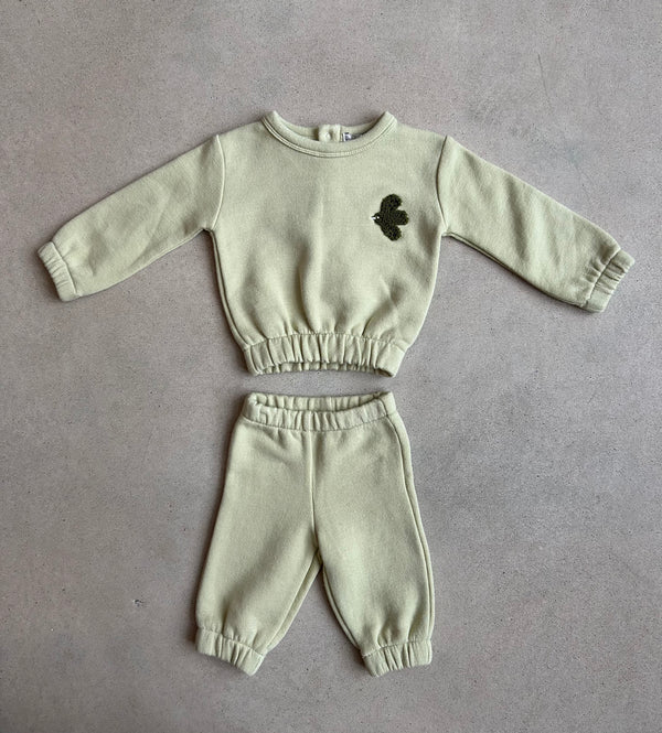 Luke Sweat Set Sage 3 Months/ Sample