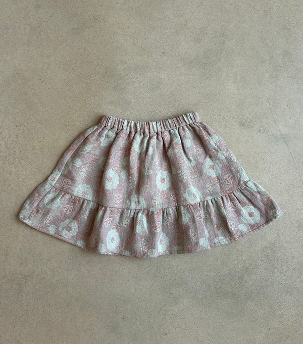 Bernice Skirt Winter Blooms 8 Years/ Sample