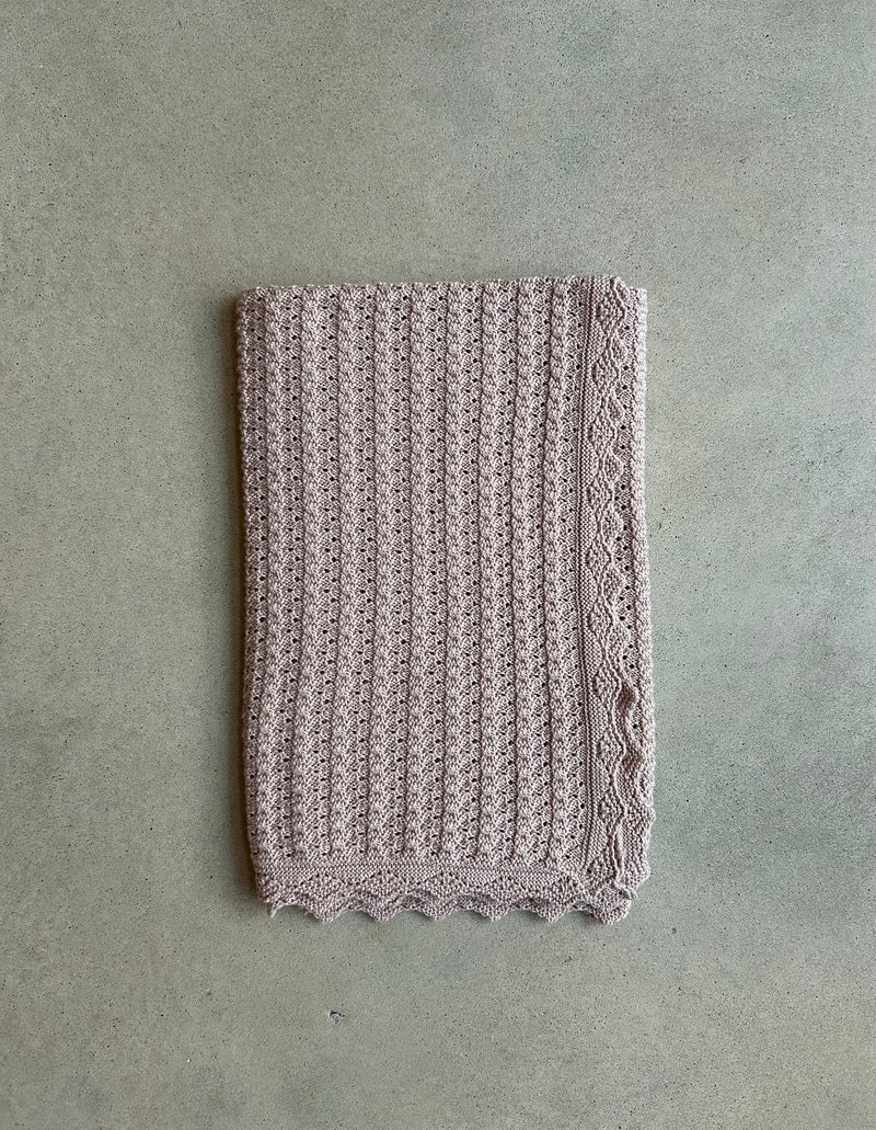 Silvia Blanket Dusty Pink One Size/ Sample