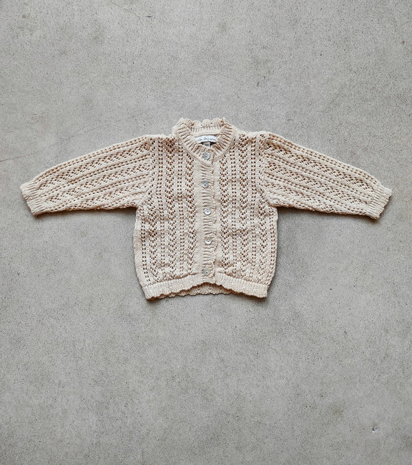 Nora Baby Cardigan 3 Month / Sample