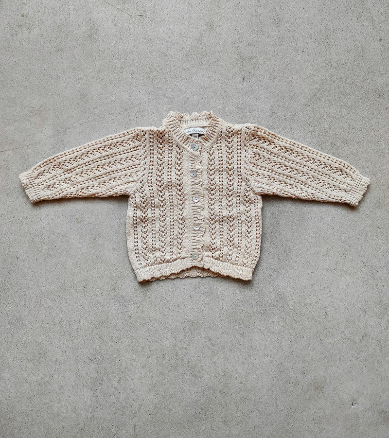 Nora Baby Cardigan 3 Month / Sample