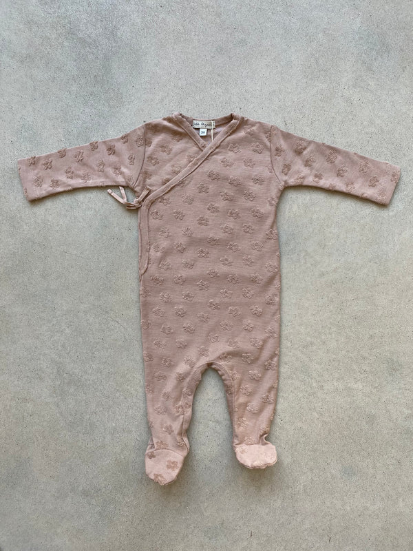 Fleury Wrap Overall Dusty Rose