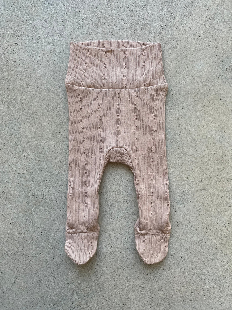 Bebe Footed Legging Dusty Rose