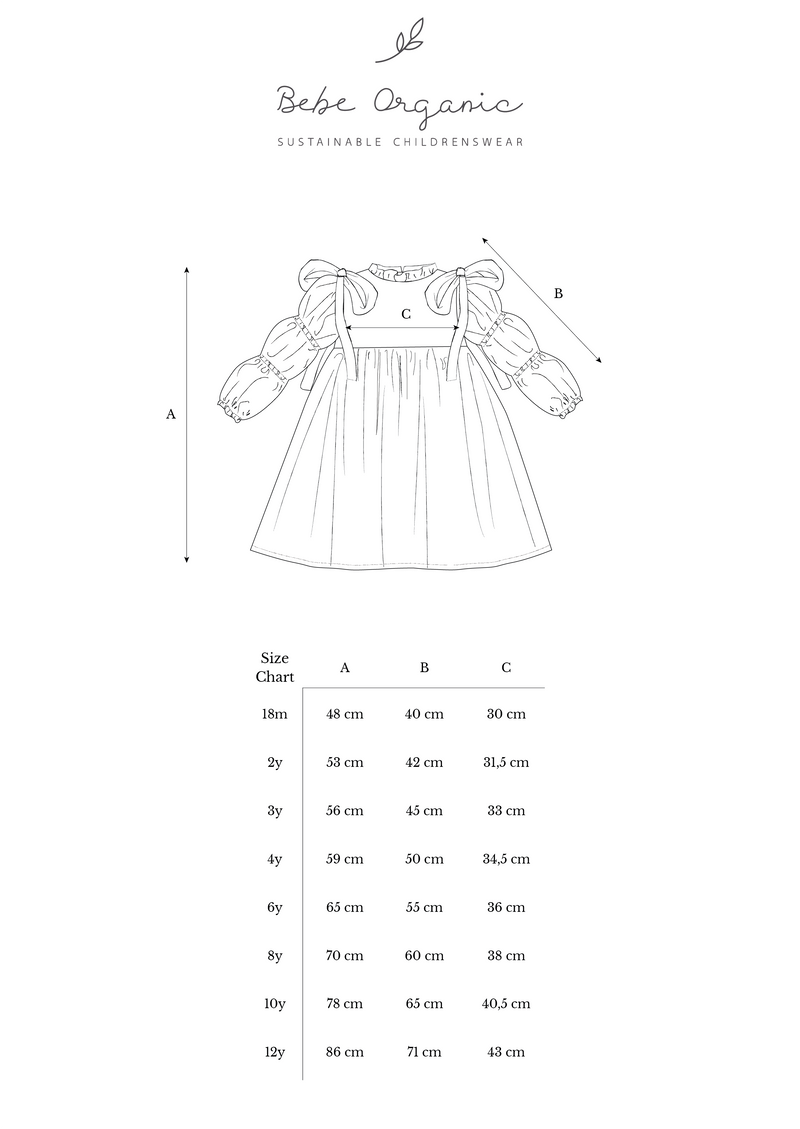 ABC Kids Fashion Design Robes bébé en coton biologique filles 1er