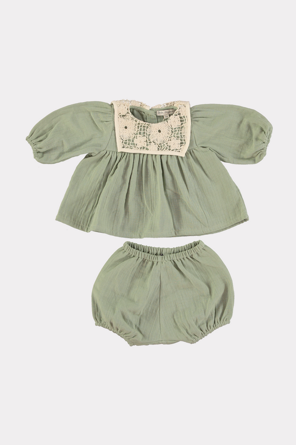 Iris Baby Set Forest Lace