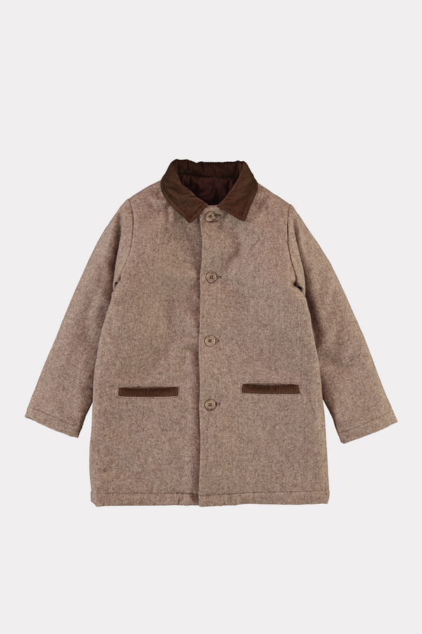 Theodore Coat Pebble